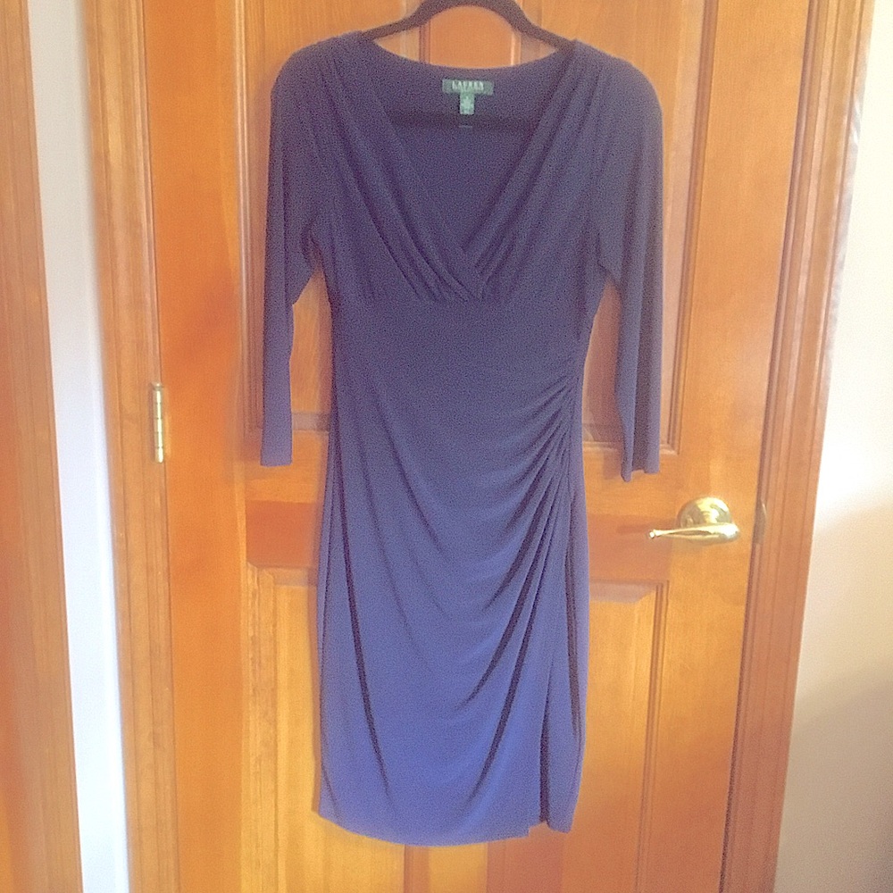 Ralph Lauren Navy Dress. Navy Blue